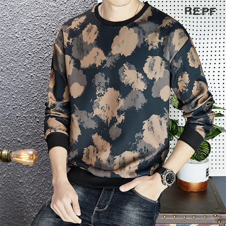 2020 New Sweatshirt Men Hoodie Crewneck Sweatshirts Spring Hoody Ugly Printed Streetwear Male Japan Korean Style Plus SIze 4XL 11
