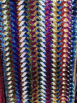 

shinny design sequins tulle mesh lace fabric BZL-8.0507 with good quality for party dress