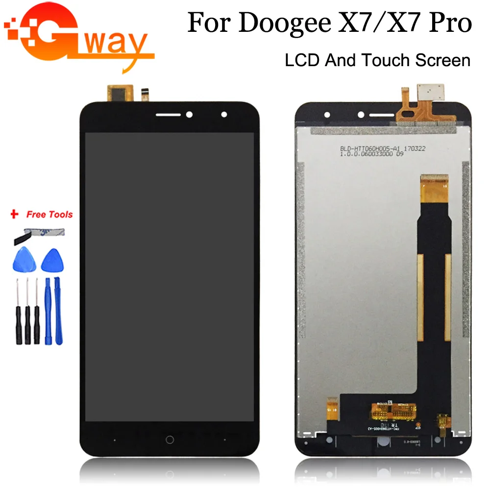 6 0 дюймов Для Doogee X7 ЖК-дисплей Дисплей кодирующий преобразователь сенсорного