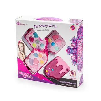 

Children Makeup Set Children Cosmetics Ice Cream Makeup Box Set Princess Show Makeup Girl Toy Lipstick Eyeshadow Safe Non-Tox
