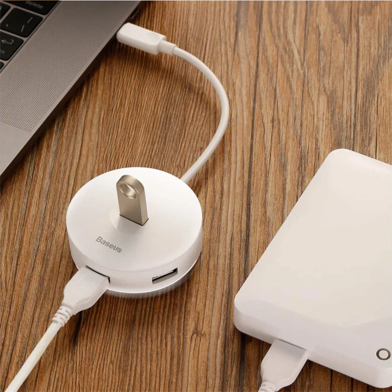 Xiaomi Baseus usb-хаб конвертер маленькая круглая коробка 4 в 1 1 шт. USB3.0 3 шт. USB2.0 1 шт. микро адаптеры многосистемная Совместимость