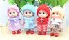 5 Pcs Kids Mini Doll Toys for Girls 8 Cm Cute Soft Plush Skirt Dolls Mobile Phone Pendant Bag Decoration Random Color 4