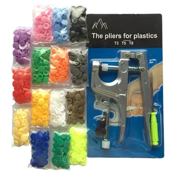 

U Shape Fastener Snap Pliers KAM Button T5 Plastic Resin Snap Button Press Stud Cloth Button Press Machine Sewing Tool