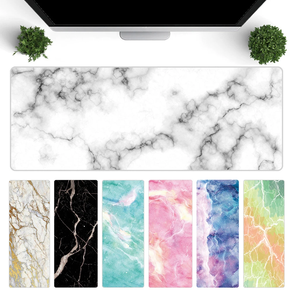 

1PC High Quality Large Marble Grain Mouse Pad Office Computer Desk Mat Modern Table Game Keyboard Laptop Soft Cushion Accessory