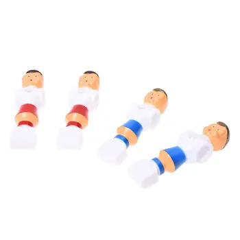 

4pcs Rod Foosball Soccer Table Football Men Player Replacement Parts Red+Blue