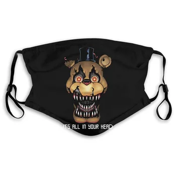 

The Bite of FNAF Nightmare Freddy Five Parody Inspired Graphic Interesting Mouth Mask Women's kid PM2.5