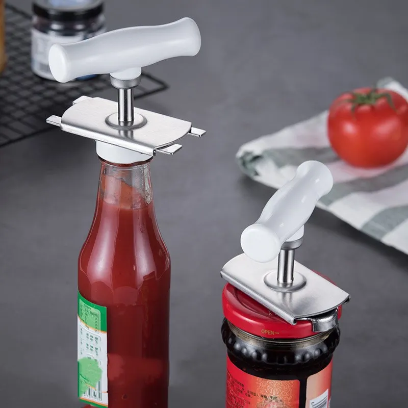 Adjustable Multi-Function Bottle Opener Stainless Steel Lids Off Jar Opener  Labor-Saving Screw Can Opener For Kitchen Tools - AliExpress