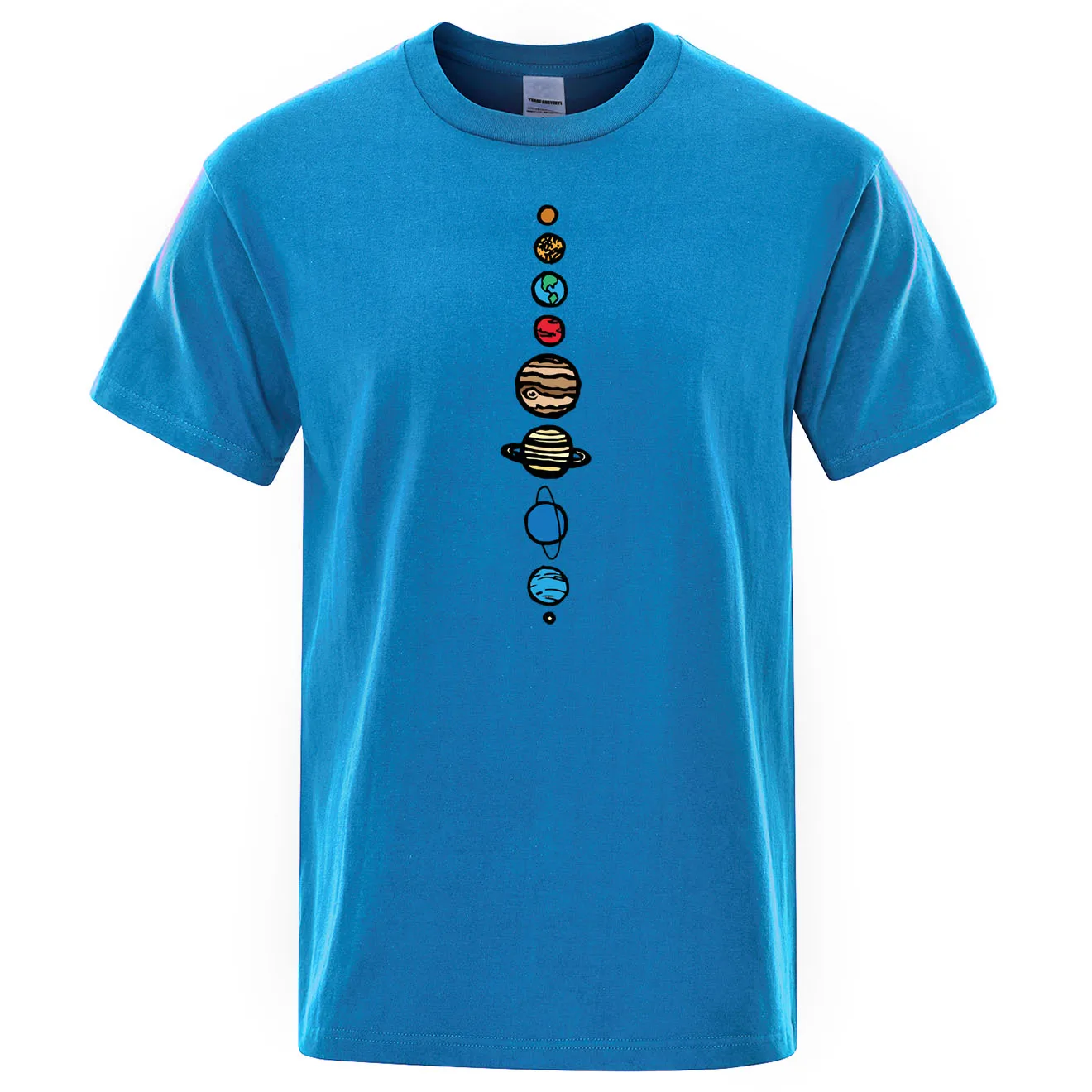 

Nine Planets Mens T-Shirt Universe Solar System Men Tops Cotton Short Sleeves O-Neck T Shirt Planets Colour Vintage Tee Shirt
