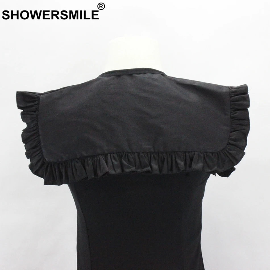SHOWERSMILE большой квадратный воротник съемный Женский Искусственный Воротник