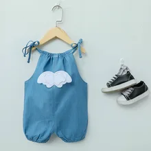 Новые стильные шорты на подтяжках для мальчиков и женщин на весну-лето для детей 0-3 лет, однотонные шорты на подтяжках, тонкие летние