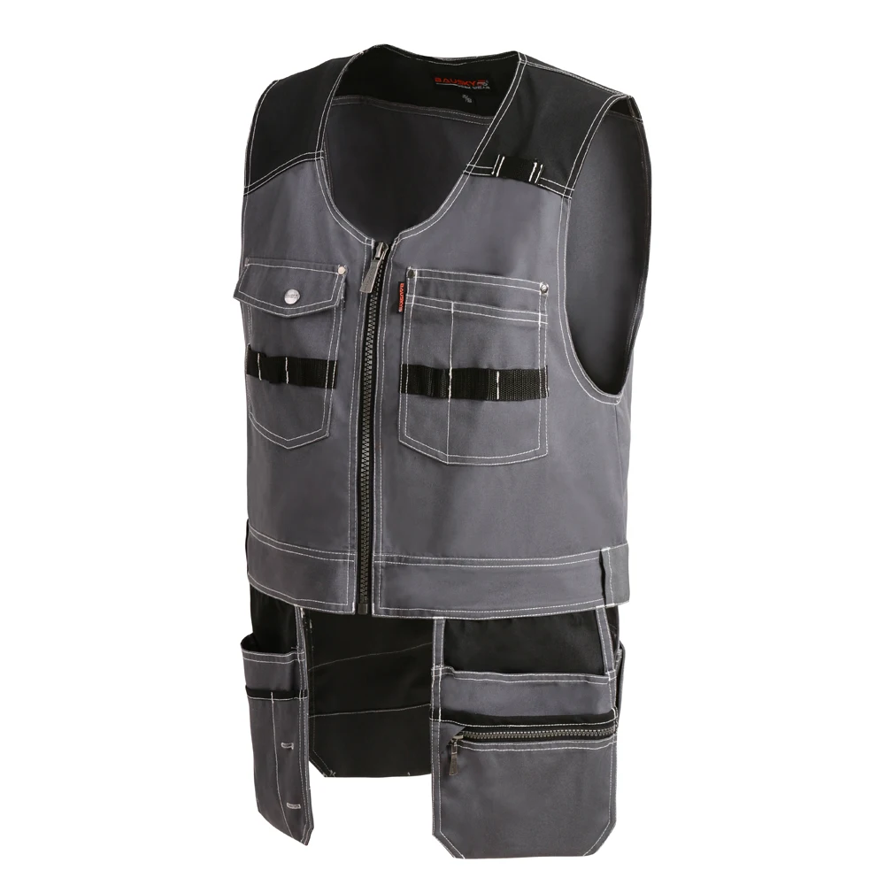 Men Male Female Outdoor Workwear Work Vests Multifunction Tool Multi Pockets Vests