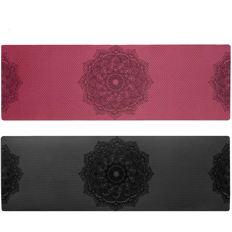 

Non-slip TPE Yoga Mat 6mm Fitness Mat for Fitness Yoga Sport Mat Gymnastics Slimming Mats Balanceth Pad Pilates Yogamat