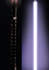 blackhilt whiteled Металлический световой меч Yanqing для светового меча, Одноцветный светодиод, Круглый наконечник, Y3 Cyanswallow - Цвет: blackhilt whiteled
