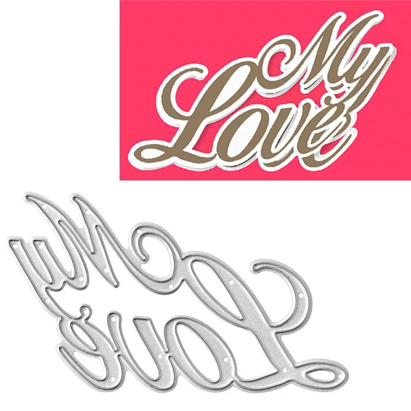 

Naifumodo Letter My Love Metal Cutting Dies for Card Making Scrapbooking Dies Embossing Cuts Stencil Craft New 2019 Dies