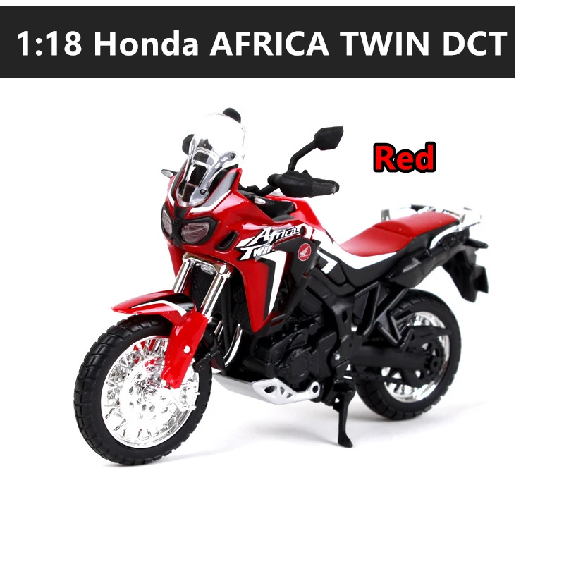 Maisto 1:18 12 стилей Honda Africa twindct авторизованный моделирование сплав модель мотоцикла Игрушка автомобиль коллекция подарки - Цвет: DTC