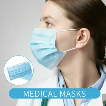 

10/50Pcs Respirator Anti Haze Fog PM2.5 Pollution Filter Disposable Anti-Dust Earloop Protective Face Masks Meltblown Fabric NEW