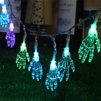 

300cm 20LED Battery Powered Ghost Hand LED String Lights Halloween Holiday Christmas Party Garden Decoration Lanterns Lamp