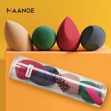 Maange 4 pçs conjunto de esponja de maquiagem liquidificador cosméticos fundação corretivo mistura em pó líquido creme compõem sopro maquiagem ferramentas