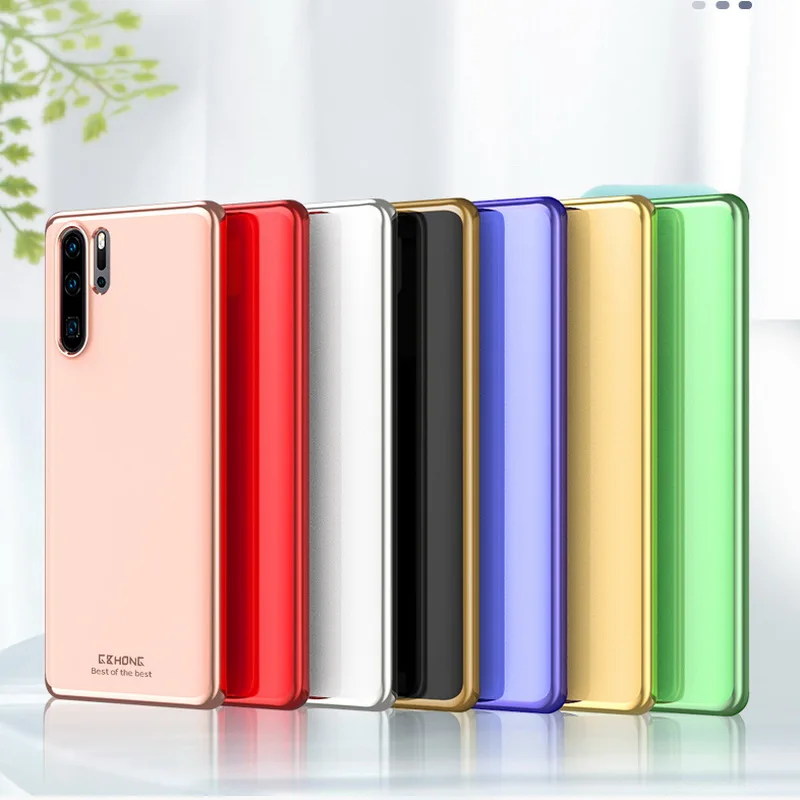 

Candy Color Phone Case For Huawei P20 P30 Lite Mate 20 Pro P Smart Plus 2019 Case Plating TPU Simple Solid Color Soft Case Cover
