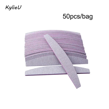 

50 pcs/lot Sandpaper Nail File Lime Double Side Sanding Buffer Block Set Grey Nail Files For UV Gel Polish Manicure Tool