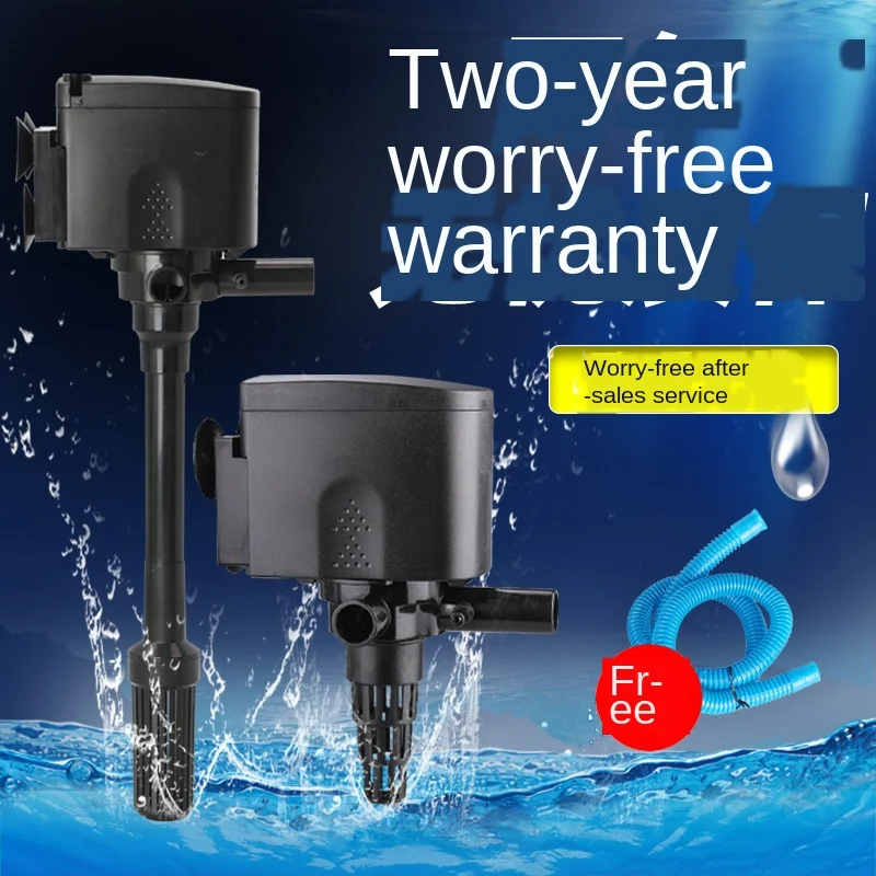 

Fish tank submersible pump aquarium mute multi-function filter 3-in-1 small circulating oxygen pump water pump pond 220-240V