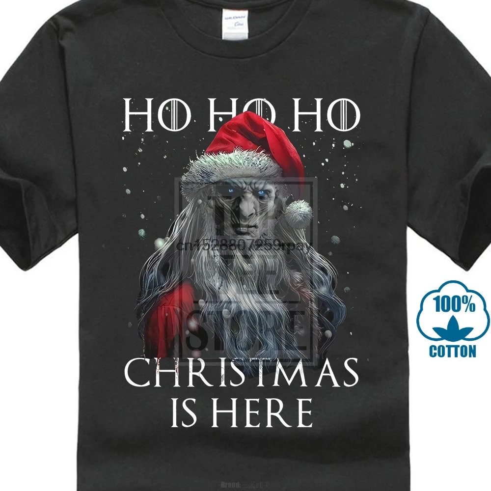 Night King Santa Clause T Shirt Christmas Is Here Game Of Thrones Xmas Tee I10 |