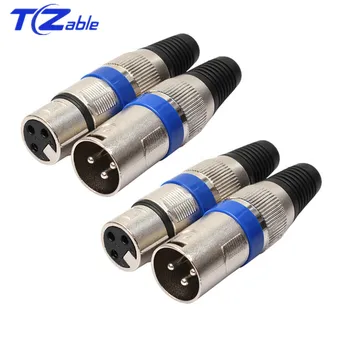 

XLR Conector Male Female Plug 3 Pin Audio Jack Hifi Cable XLR Adapter Speaker Plug Microphone Mixer Stereo Jack Converters