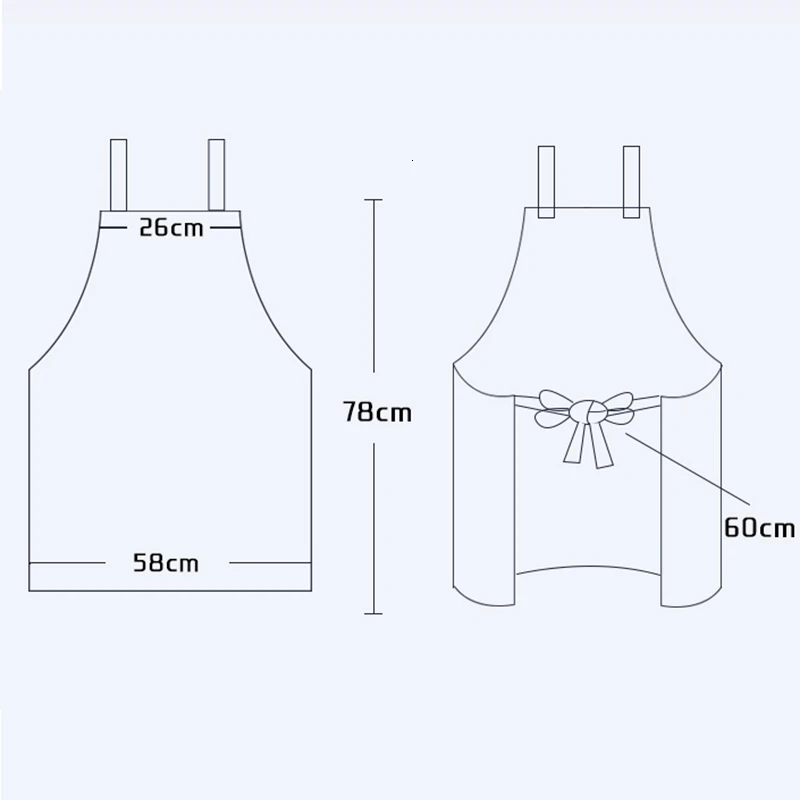 Men Women Canvas Kitchen Cook Apron Chef Waiter Uniform Hairdressing Barber Painting Work Apron BBQ Bakery Anti-Dirty Overalls