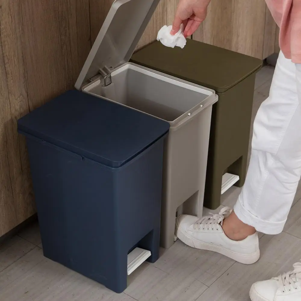 10/15l Creative Trash Can Foot Pedal Type Trash Bin Kitchen Living Room