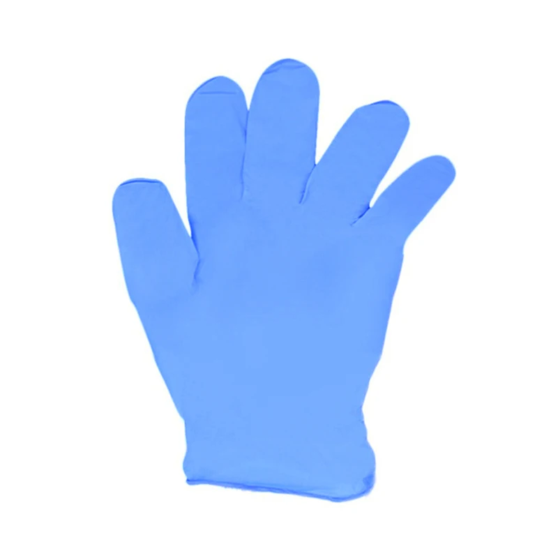 Дешевые 20 нитриловые латексные перчатки одноразовые перчатки s m l xl опционально лабораторные хозяйственные перчатки для уборки предметов домашнего обихода - Цвет: Синий