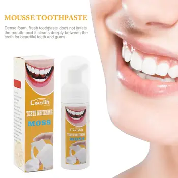 

60ml Toothpaste Whitening Teeth Stain Removal Whitening Mousse Toothpaste Sweet Orange Fruit Flavor Soda Toothpaste