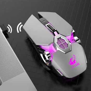 

Laptop Ergonomic 7 Colors Backlit Rechargeable 2.4GHz Wireless Gaming Mouse Bluetooth 5.0 Home PC TV Gift Mute 6 Keys