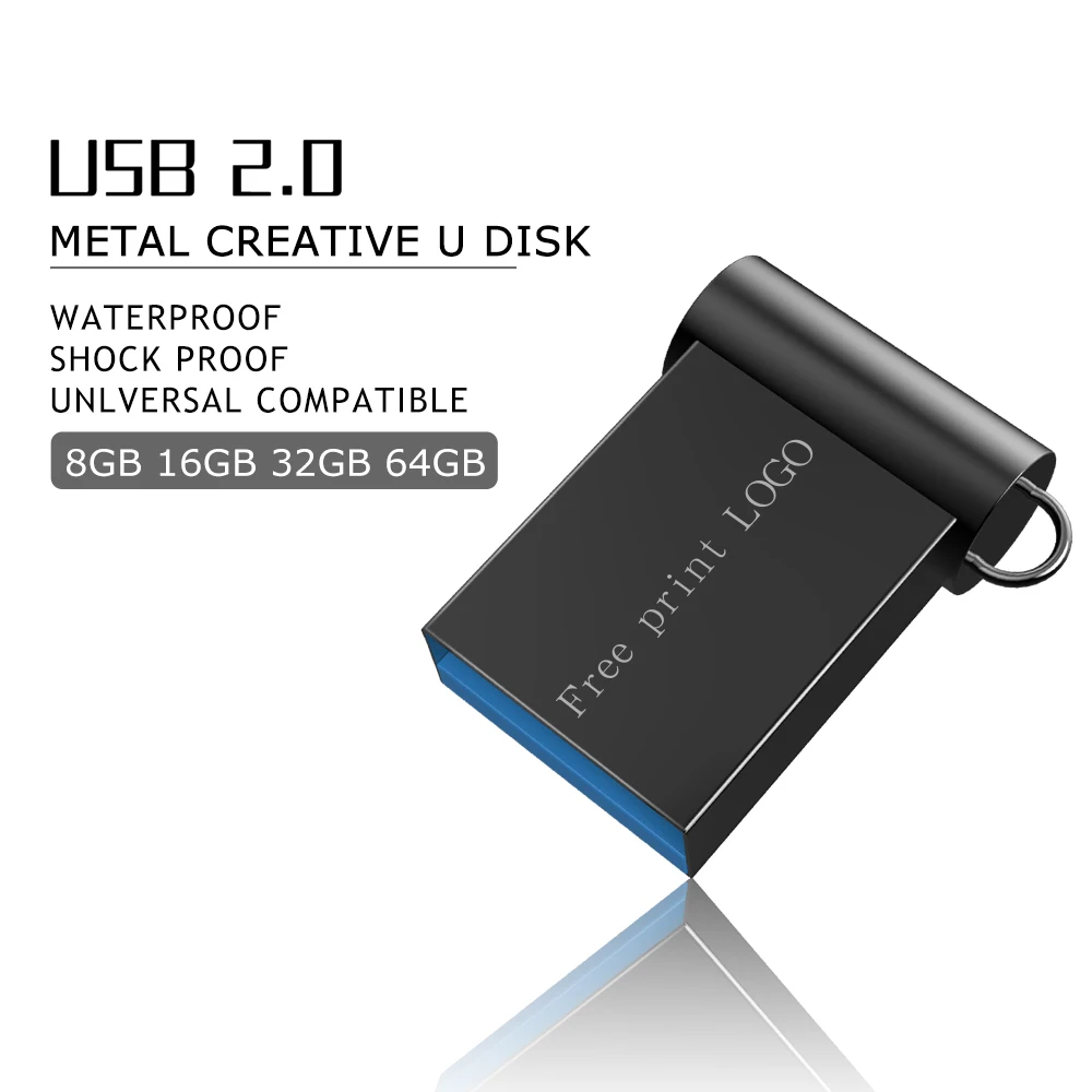 Мини-накопитель 32 ГБ флешка металлический usb флеш-накопитель 2 0 флеш-карта памяти