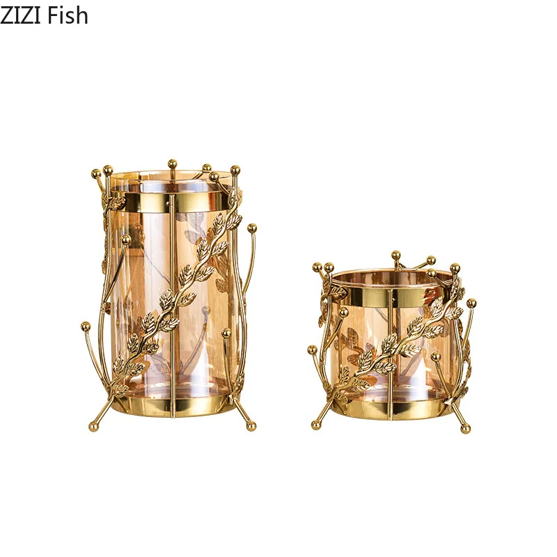 Golden hollow metal frame Glass Flower vase 6 Golden hollow metal frame Glass Flower vase 6