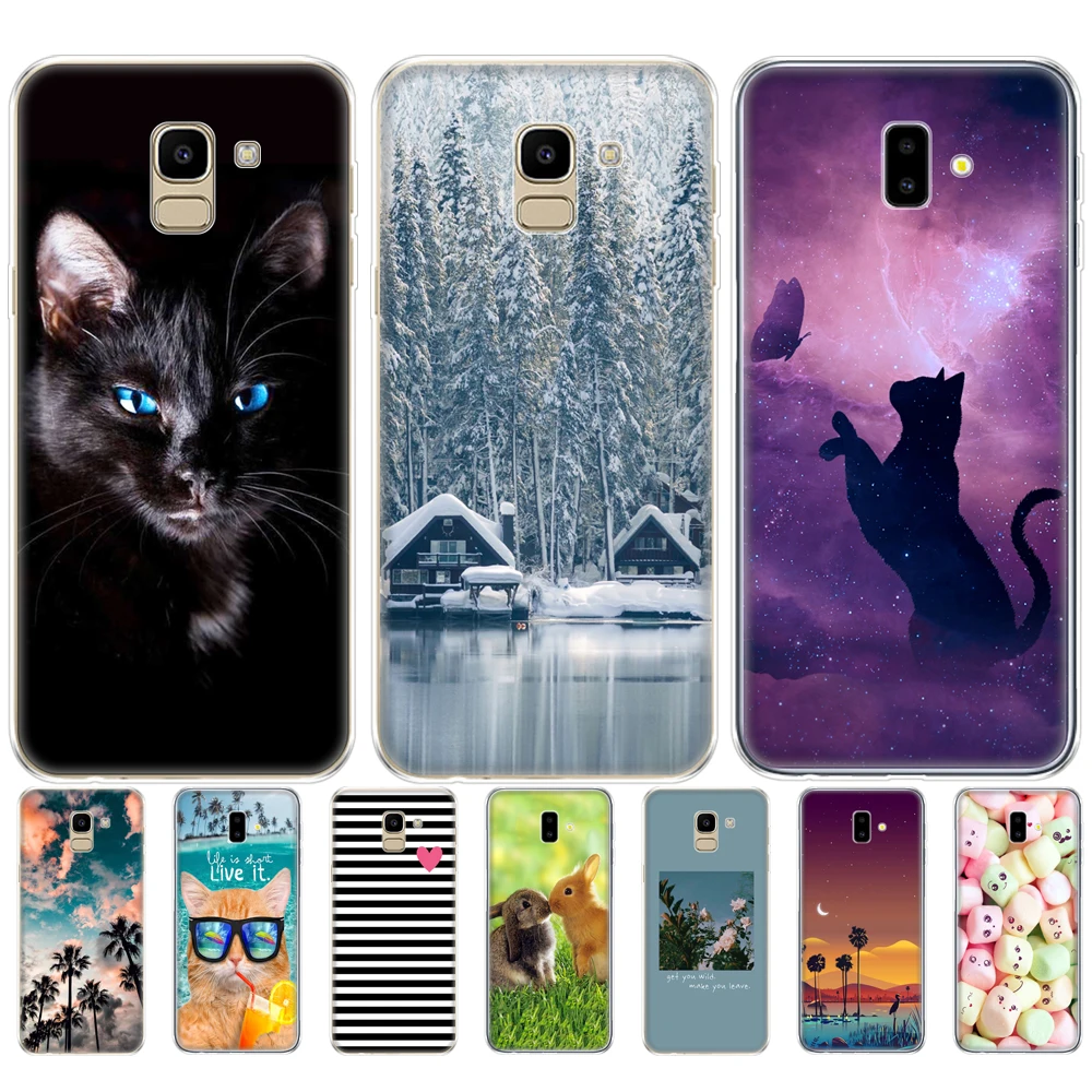 Custodia Per Samsung Galaxy J6 /J6 Plus 2018 Custodia Cover Eu J600 Soft Tpu Phone Back Per Samsung J6 Plus 2018 Silicone Coque