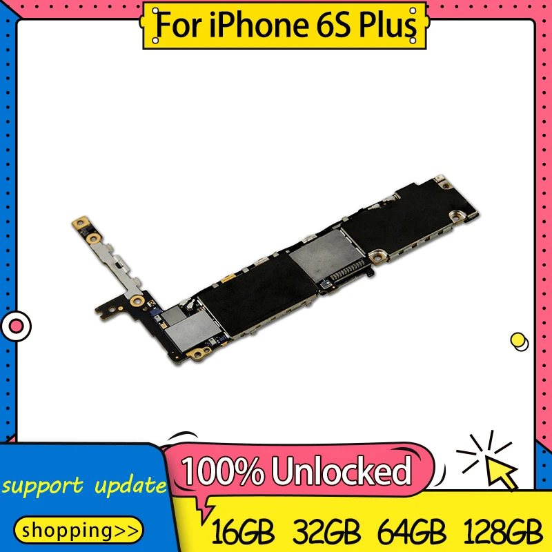 Материнская плата для iPhone 6s Plus 16 ГБ/32 ГБ/64 Гб/128 ГБ без Touch ID разборная Логическая с