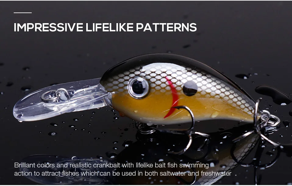 TREHOOK 5cm 10.4g New Rattling Crankbaits Fishing Wobblers Artificial Bait Hard Lure Floating Fishing Lures For Fishing Tackle 015