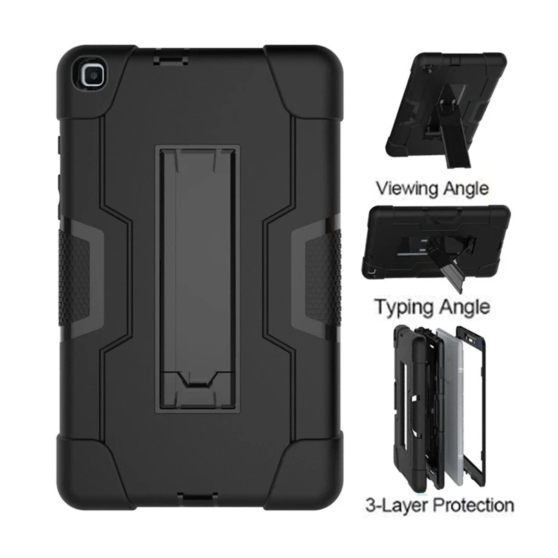A Противоударный чехол для samsung Galaxy Tab A 8,0 T290 T295, Жесткий Чехол для SM-290 SM-295, силиконовый гибридный чехол с подставкой, чехол A4 - Цвет: A