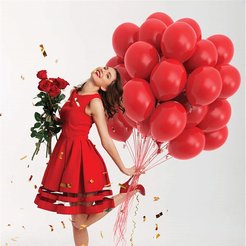 Latex Balloons 10/20pcs 10/12inch Gold Black Pink for Birthday Party Adult Wedding Baby Shower