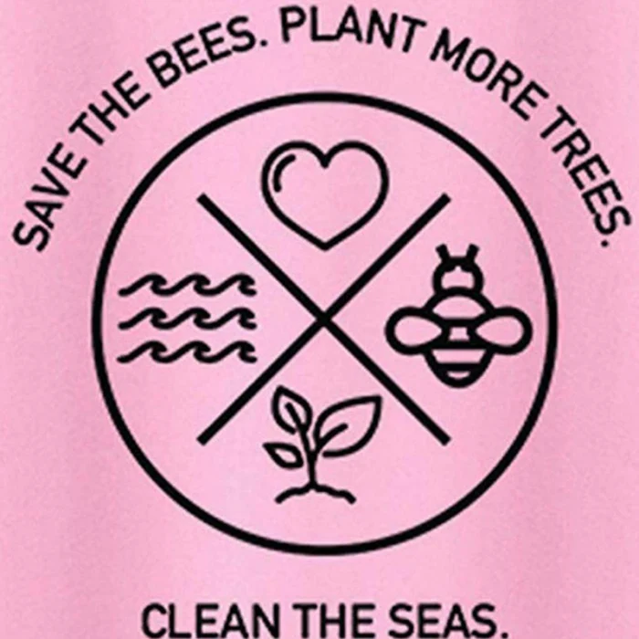 Женская толстовка с круглым вырезом и длинными рукавами с надписью «Save The Bees Plant More Trees» K2