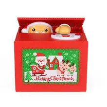 Электронная сберегательная коробка Лидер продаж личность многоцелевой изысканный автоматический Санта Клаус монета Копилка Рождественский подарок