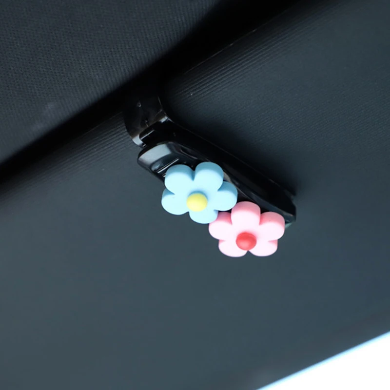 Car Sun Visor Sunglasses Eyeglasses Glasses Holder Clip Hanger Ticket Clip Fastener Holder Auto Accessories for Car