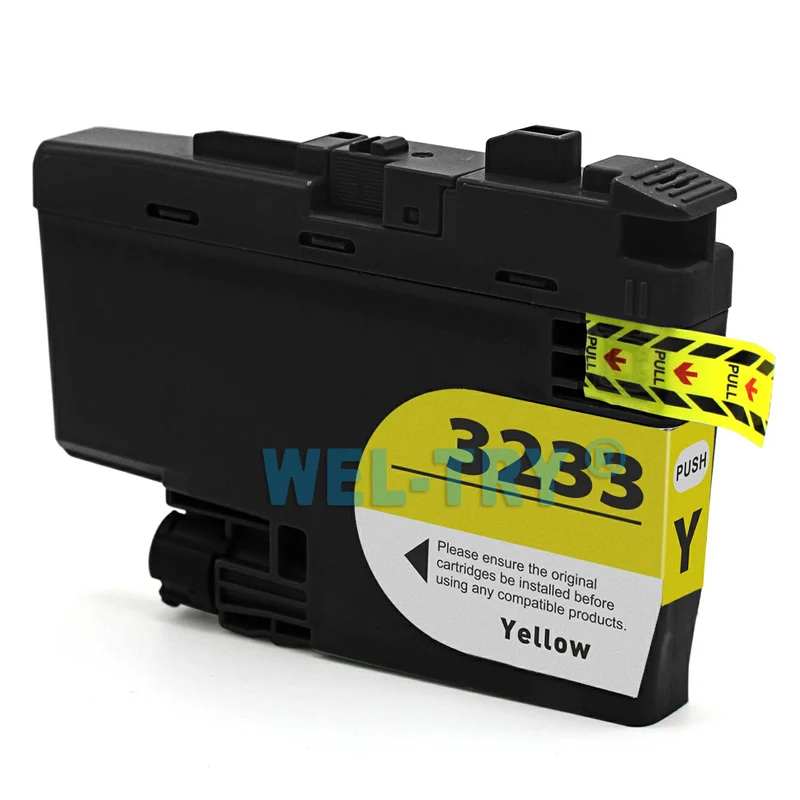 LC3233 картридж для принтера brother DCP-J1100DW MFC-J1300DW, полные чернила с чипами, LC3233 струйный картридж