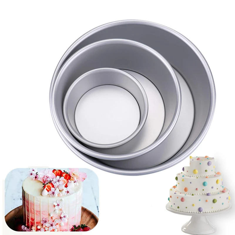 Carbon Steel Metal Round Chiffon Cake Pan Removable Bottom Food Oven Cake  Bread Mold Baking Tool 6/8 Inch Bake Pan Baking Sheet - AliExpress