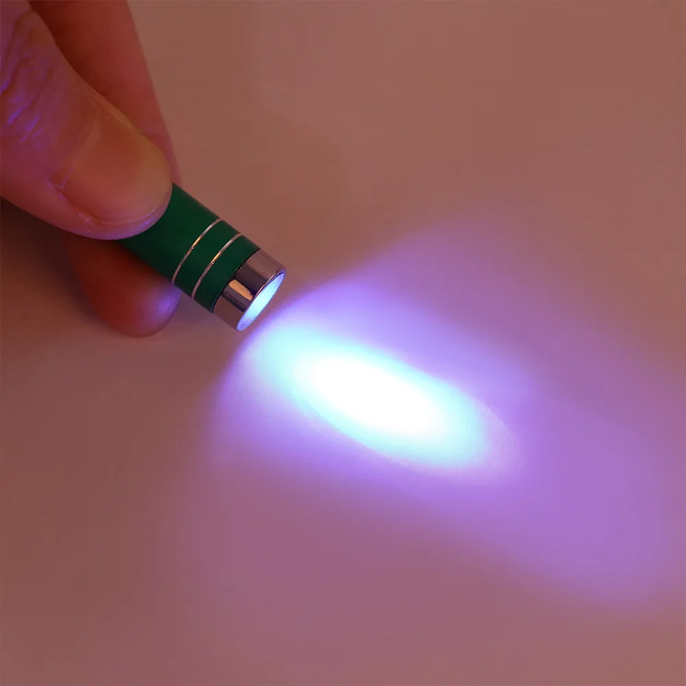 

Mini Aluminum UV Flashlight LED Ultra Violet Light Torch Keychain Pocket Pen Light Lamp for Marker Checker Detection