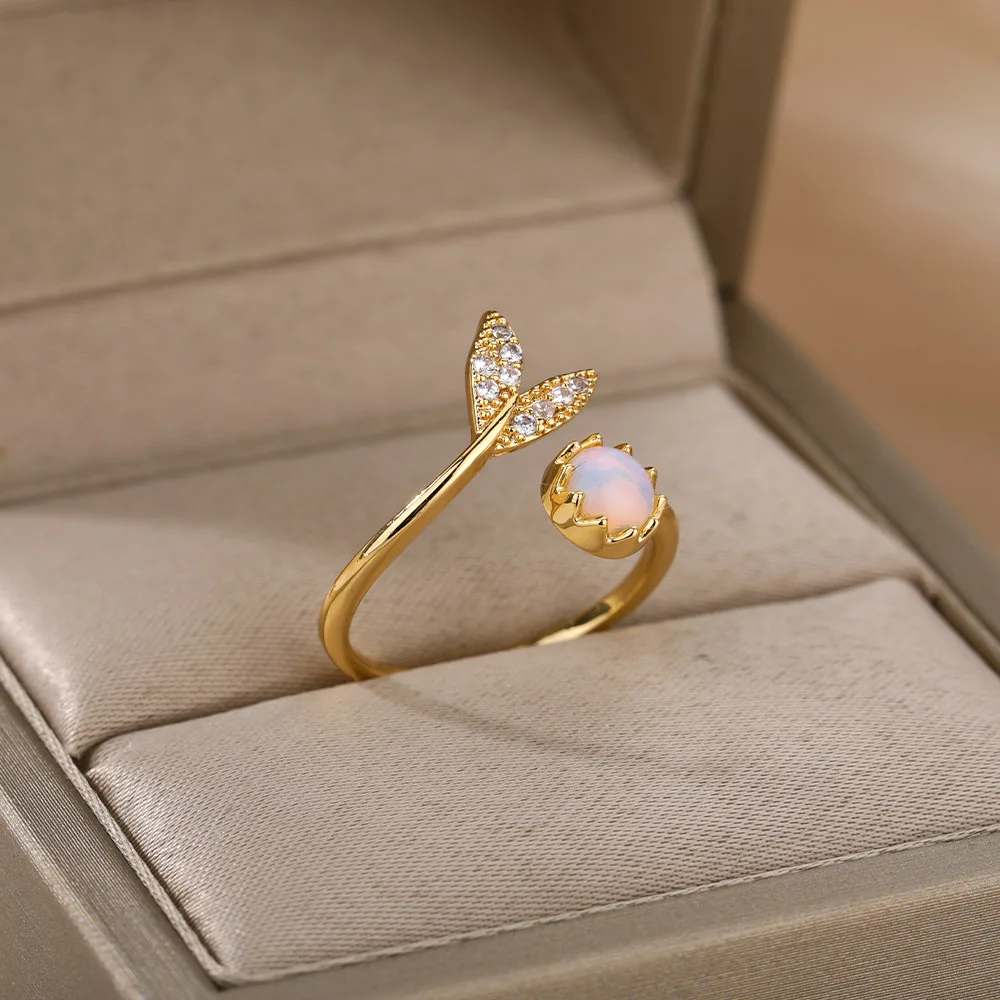 Fashion Stainless Steel Rings For Women Bohemian Jewelry Gift
