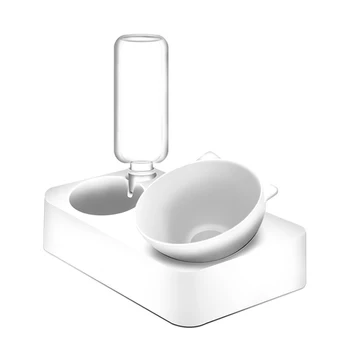 

Water Feeder Raised Stand Container Kitten Cervical Protection Food Dish Automatic Dogs Cat Bowl Fountain Drinking Pet Supplies