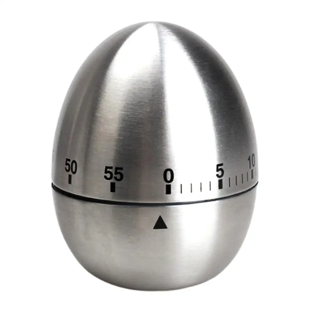 

Egg Kitchen timer Cooking Timer Alarm 60 Minutes Stainless Steel Kitchen Tools Kitchen Gadgets Timer