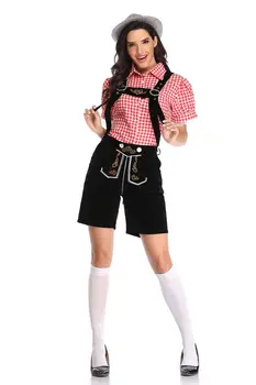 

Sexy Womens Lederhosen Oktoberfest Beer Festival Bavarian German Stag Do Fancy Dress M-XL SM3328