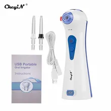 CkeyiN, 3 режима, Электрический ирригатор для полости рта, зубная струя воды, зубная нить, глубокое отбеливание зубов, очистка десен, массажная нить с 2 насадками